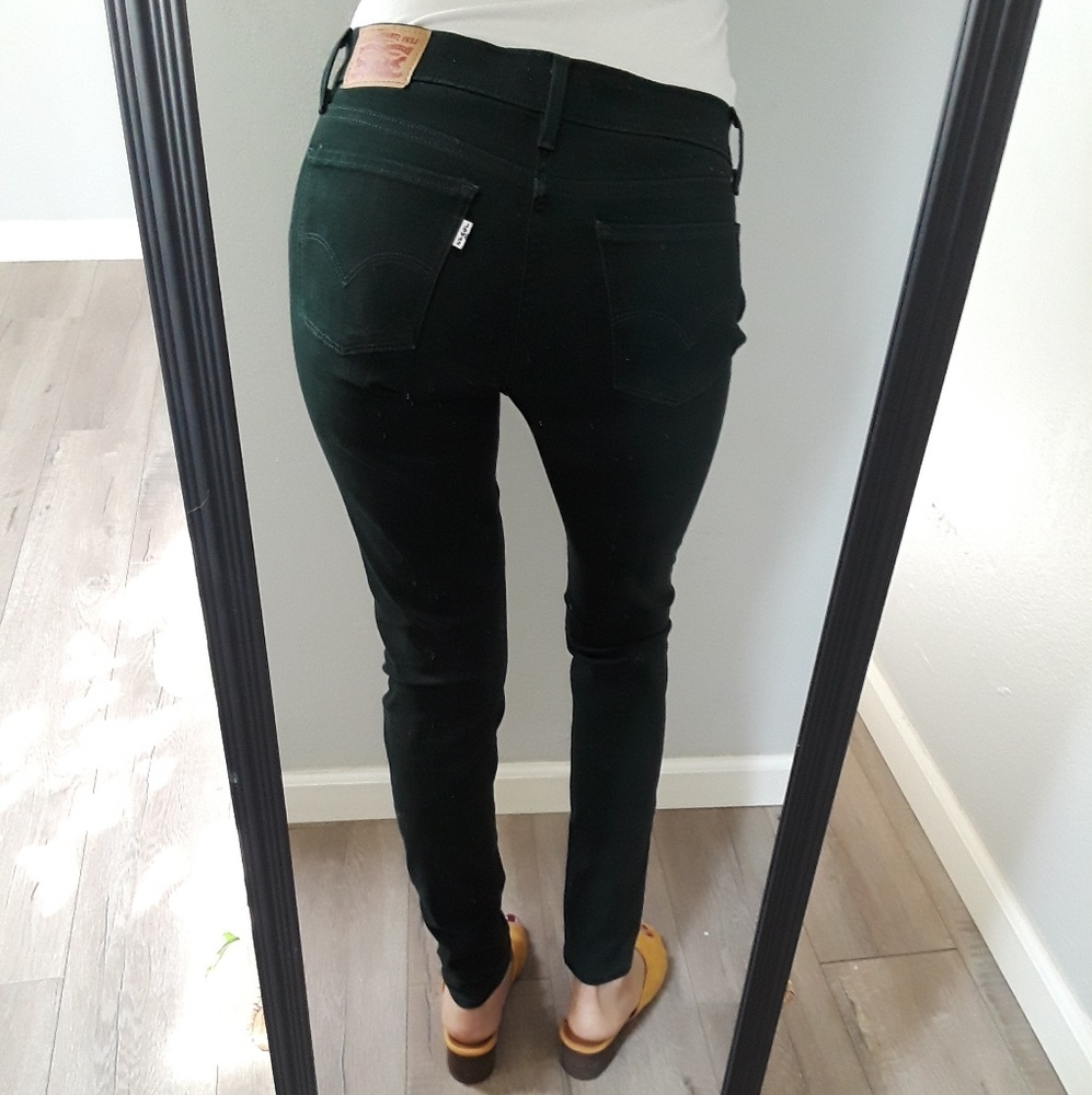 Levi's 710 Super Skinny- Hunter Green